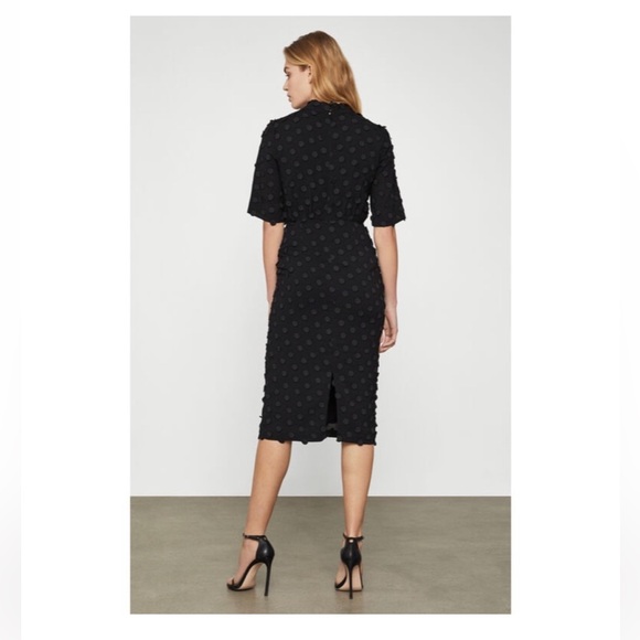 BCBCMaxazria Dotted Jacquard Midi Dress Size S - Picture 2 of 2
